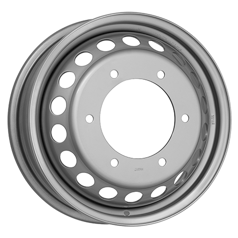 Stalen velg zilver groot gat